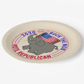 暴徒の投票に反対する ペーパープレート (アングル)