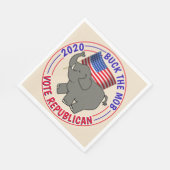 暴徒の投票に戻るGOP選挙パーティーナプキンス スタンダードランチョンナプキン (角)