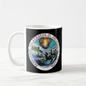 暴徒ベン・フランクリン・シー素晴らしルに対する反乱 コーヒーマグカップ (左)