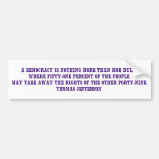 暴徒ルール バンパーステッカー