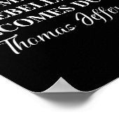 暴政が律法の乱が義務となれば ポスター (角)