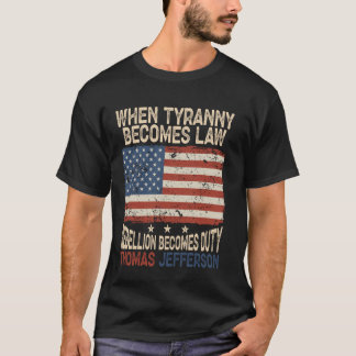暴政が律法の乱が義務となれば、P Tシャツ