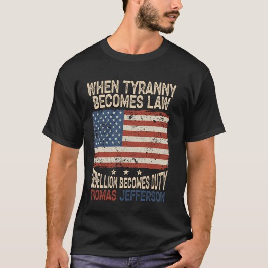 暴政が律法の乱が義務となれば、P Tシャツ (正面)