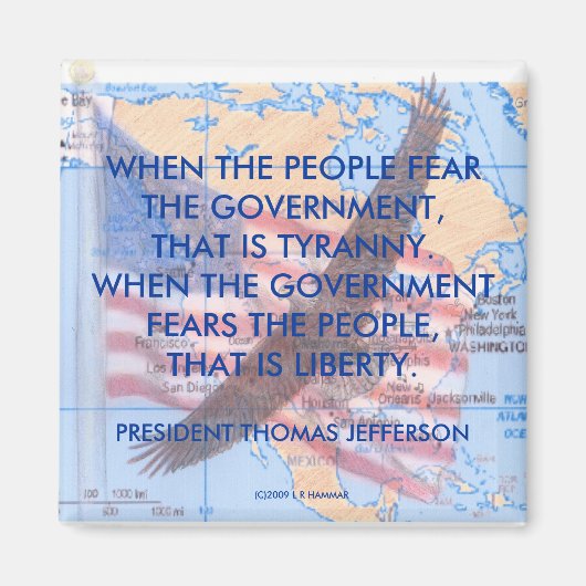 暴政と自由 マグネット (正面)