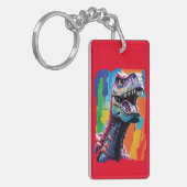 暴政絵画族レックスのポートレート | T-レックス キーホルダー (正面左)