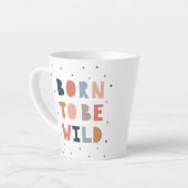 暴生まれれる カフェラテマグ (左アングル)