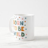 暴生まれれる コーヒーマグカップ (正面左)