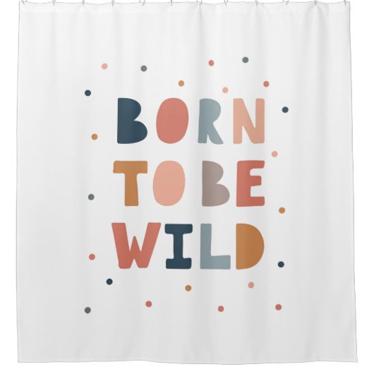 暴生まれれる シャワーカーテン (正面)