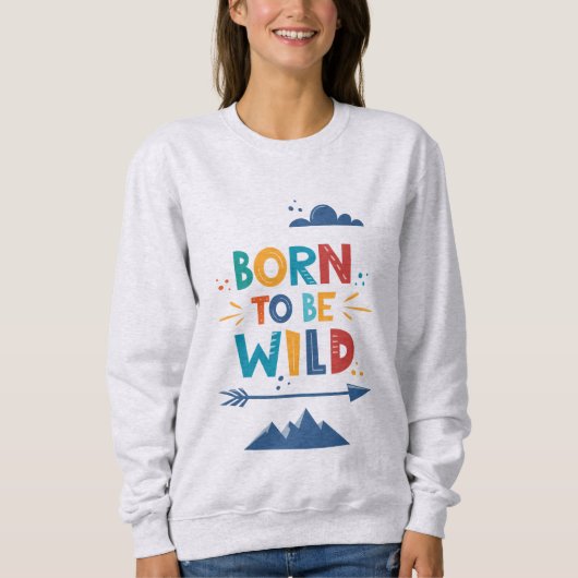 暴生まれれる スウェットシャツ (正面)