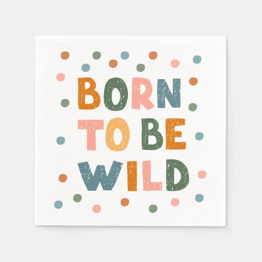 暴生まれれる スタンダードカクテルナプキン (正面)