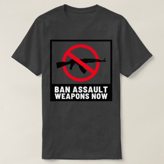 暴行兵器を今すぐ禁止10 Tシャツ (デザイン正面)
