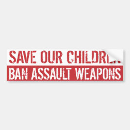 暴行兵器を禁止する バンパーステッカー