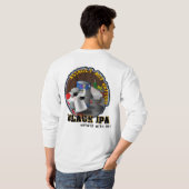 暴行殴打-黒いIPA Tシャツ (裏面フル)