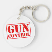 暴行銃を禁止する キーホルダー (裏面)