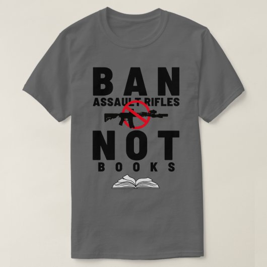 暴行銃を禁止するNot Books 11 Tシャツ (デザイン正面)