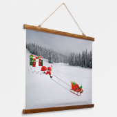 暴走そりの壁タペストリー 吊り下げ型タペストリー (傾斜あり)