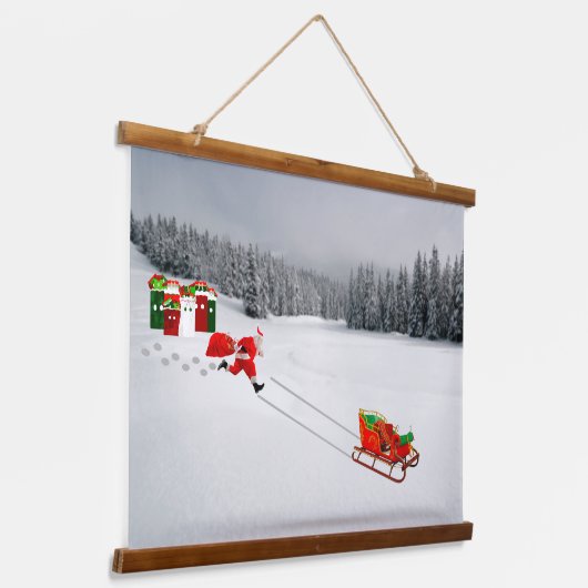 暴走そりの壁タペストリー 吊り下げ型タペストリー (傾斜あり)