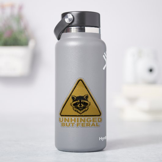 暴走アライグマ注意報 シール (HydroFlask)