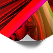 暴走カラー抽象芸術ポスター ポスター (角)