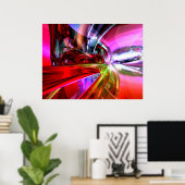 暴走カラー抽象芸術ポスター ポスター (ホームオフィス)