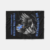 暴風水頭症よりも強い フリースブランケット (正面(横))