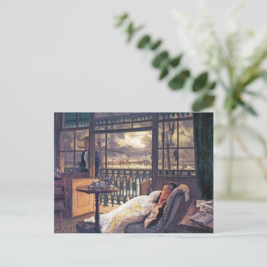 暴風雨がジェイムズ・ティスソによって流れ込む ポストカード (スタンド正面)