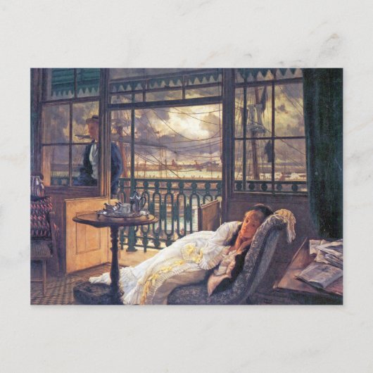 暴風雨がジェイムズ・ティスソによって流れ込む ポストカード (正面)