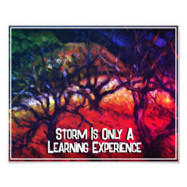暴風雨が起きるのは学経験に過ぎぬ フォトプリント           