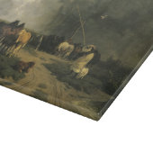 暴風雨のウマ科の馬 カッティングボード (角)