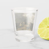 暴風雨のウマ科の馬 ショットグラス (裏面)