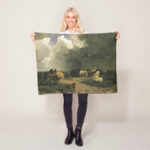 暴風雨のウマ科の馬