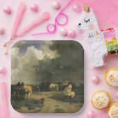 暴風雨のウマ科の馬 ペーパープレート (パーティー)