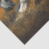 暴風雨の前に眠るカウボーイホースを切り離す 薄葉紙 (詳細)