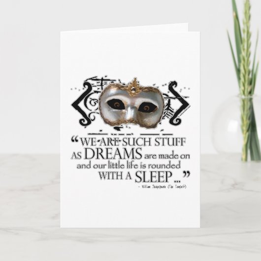 暴風雨の引用文 カード (正面)