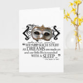 暴風雨の引用文 カード (黄色い花)