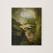 「暴風雨」からのMiranda、ProsperoおよびAriel、 ジグソーパズル (縦)