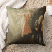 「暴風雨」からのProspero、MirandaおよびAriel、c クッション (ブランケット)