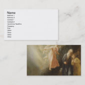 「暴風雨」からのProspero、MirandaおよびAriel、c 名刺 (正面/裏面)