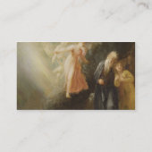 「暴風雨」からのProspero、MirandaおよびAriel、c 名刺 (裏面)