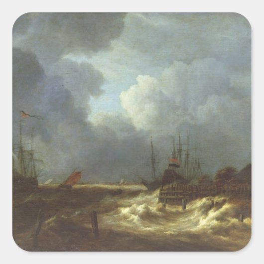 暴風雨 スクエアシール (正面)