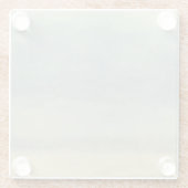 曇た空との抽象的な景色 ガラスコースター (裏面)