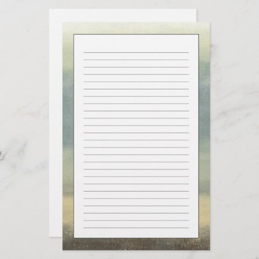 曇た空との抽象的な景色 便箋 (正面/裏面)