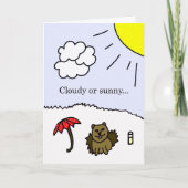 曇ったか明るい聖燭節カード カード (正面)