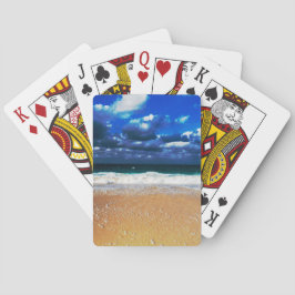 曇ったエキゾチックなビーチ トランプ