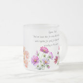 曇ったフローラ聖書聖句マグカップ フロストグラスマグカップ (正面右)