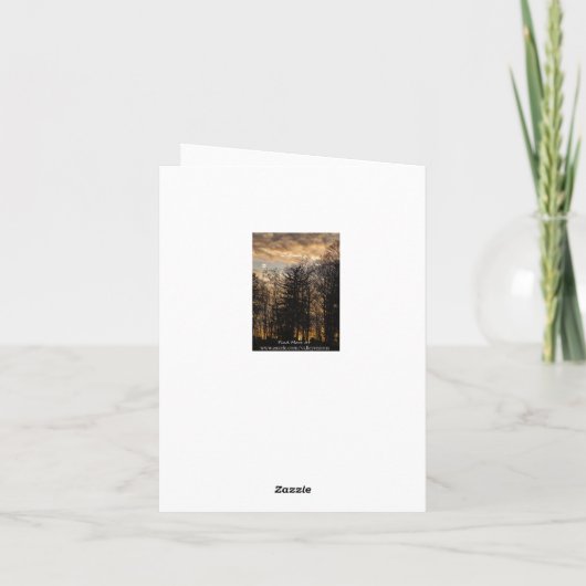 曇った夕日 カード (裏面)