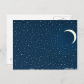 曇った夜空 ポストカード (正面/裏面)