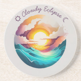 曇った日食のサンドストーン コースター