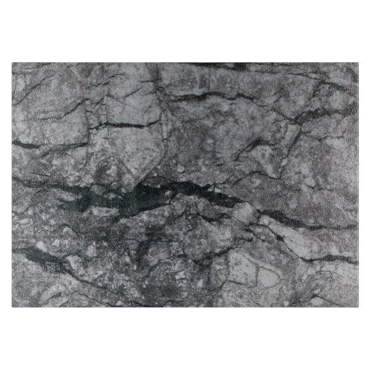 曇った石板の黒は大理石の石造りの終わりを縞にしました カッティングボード (正面)