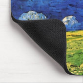 曇った空の下の小麦畑ビンセント・ヴァン・ゴッホ マウスパッド (コーナー)